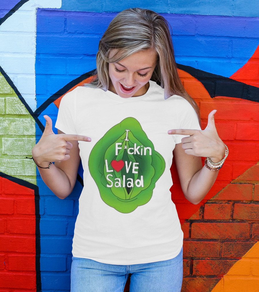 The Beaver Family I F*ckin Love Salad Leaf Heart T-Shirt