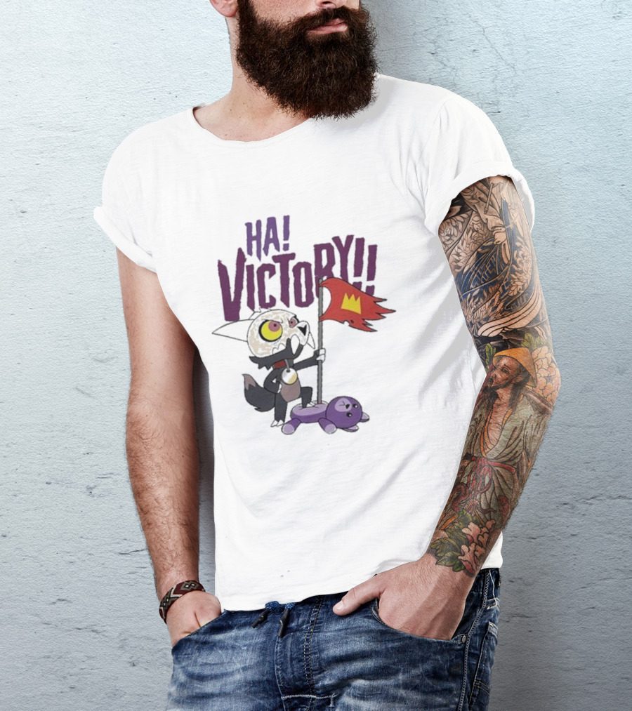 The Owl House Ha Victory King Character And Plush Toy Scene T-Shirt