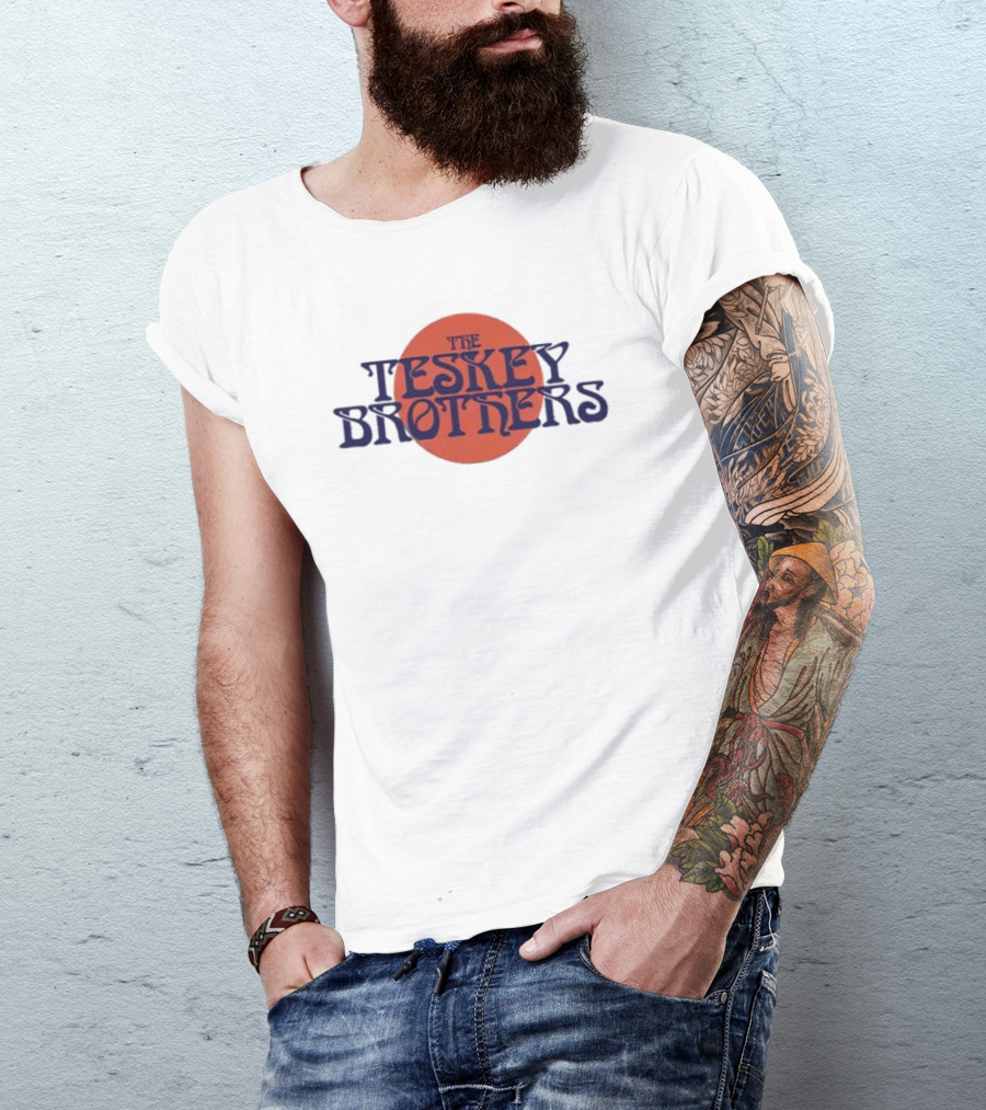 The Teskey Brothers Vintage Red Circular Emblem T-Shirt