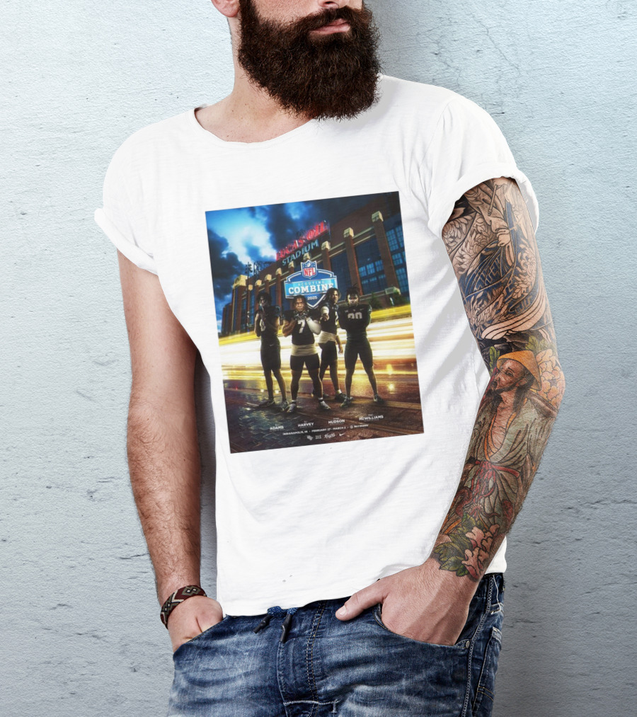 Lucas Oil Stadium NFL Scouting Combine 2025 UCF Adams Harvey Hudson McWilliams Indianapolis T-Shirt