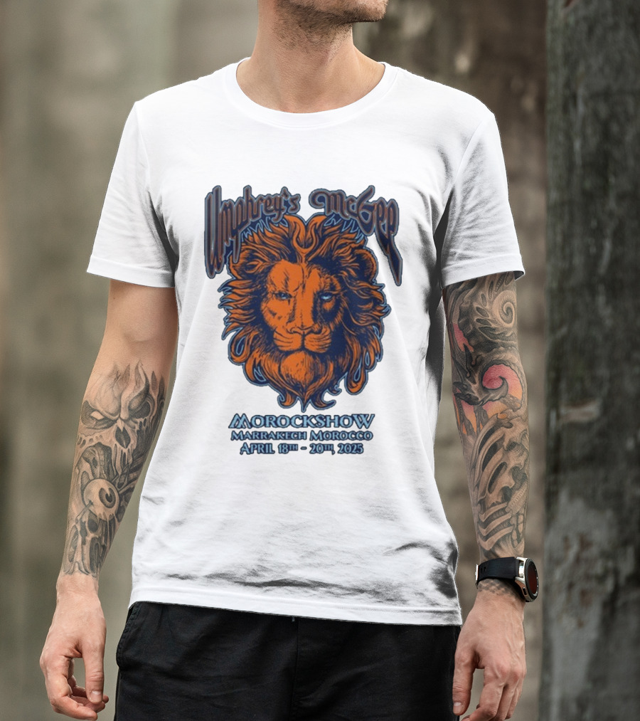 Umphrey’s McGee Morockshow Marrakech Morocco April 18th-20th 2025 Lion Art T-Shirt
