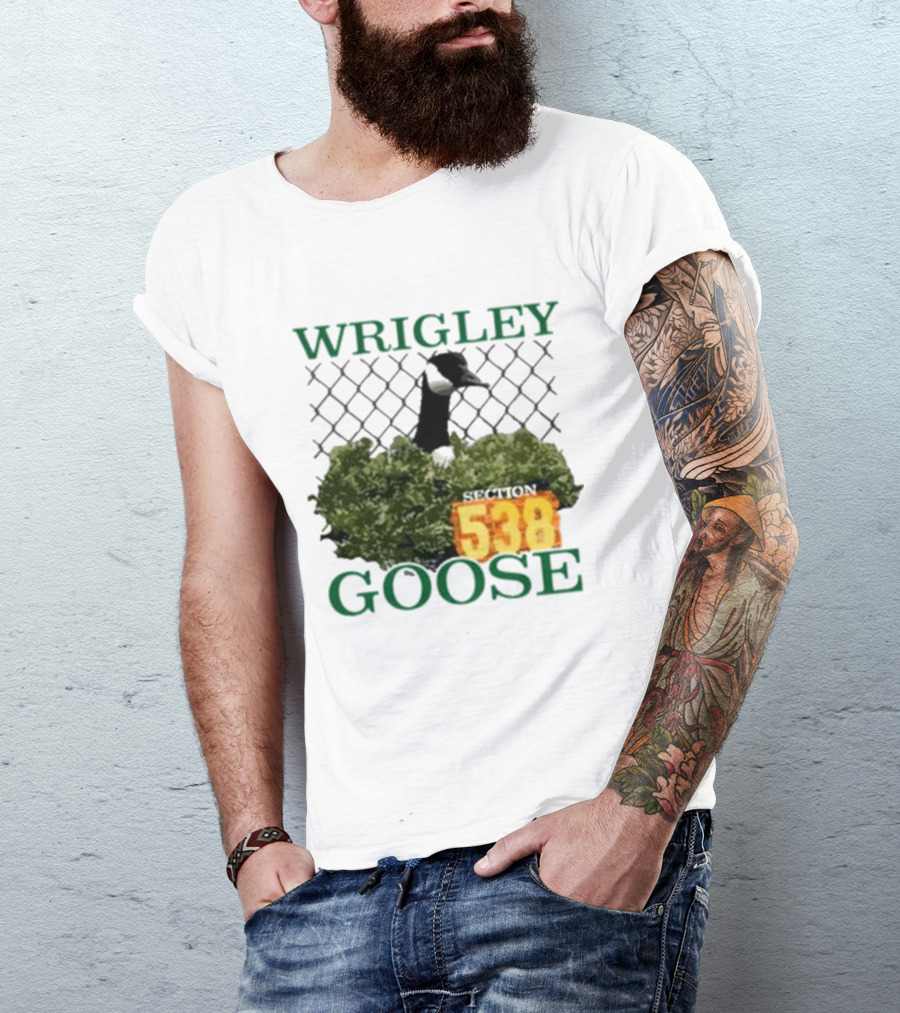 Wrigley Goose Section 538 Chicago Cubs Stadium Fan Apparel T-Shirt