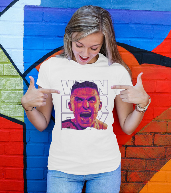 Wonderboy Brian Morris Deranged Bold Typography Expression T-Shirt