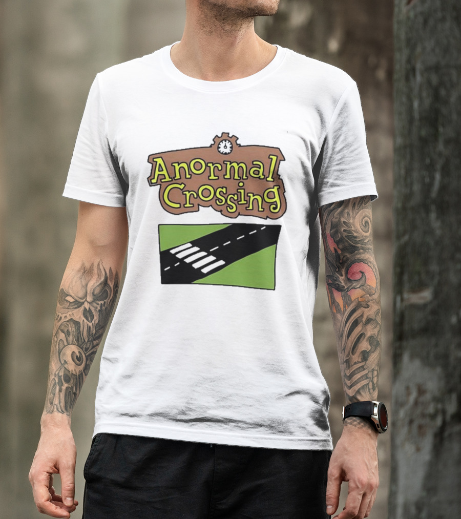 Anormal Crossing Zoe Bread Text And Z Shape Design T-Shirt