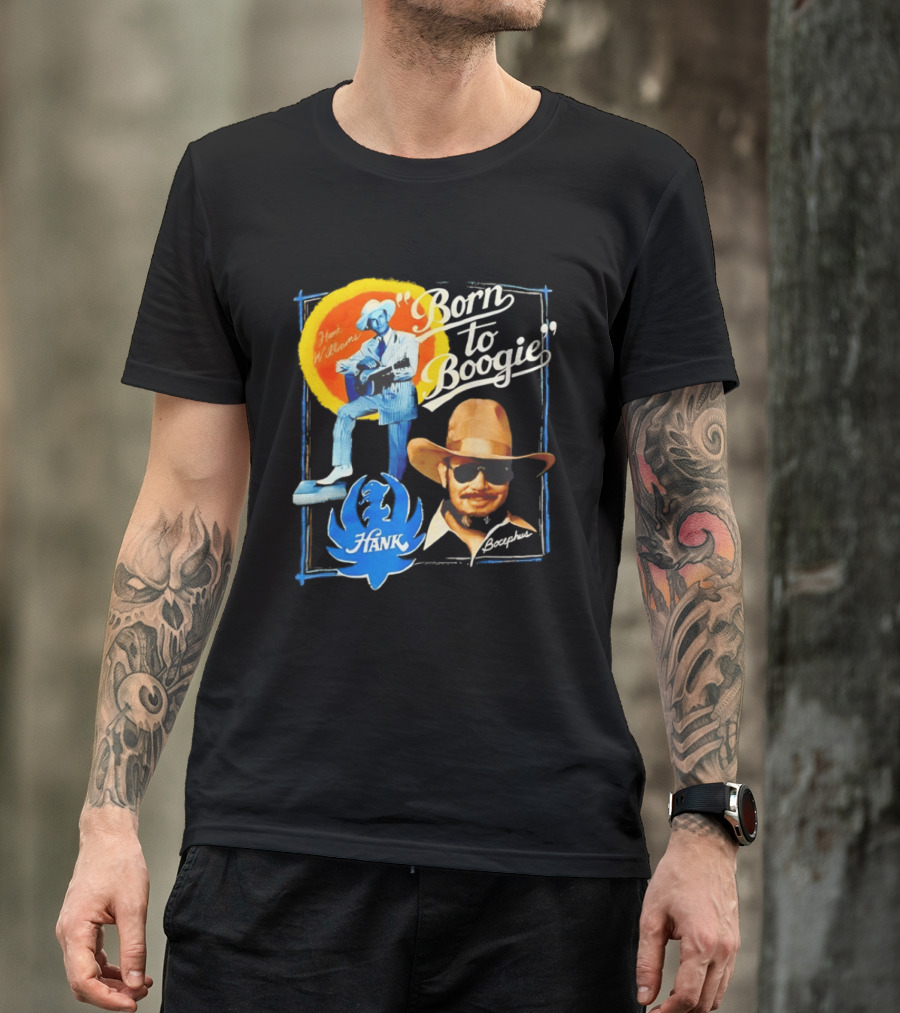 Hank Williams Bocephus Born To Boogie Music Legends T-Shirt