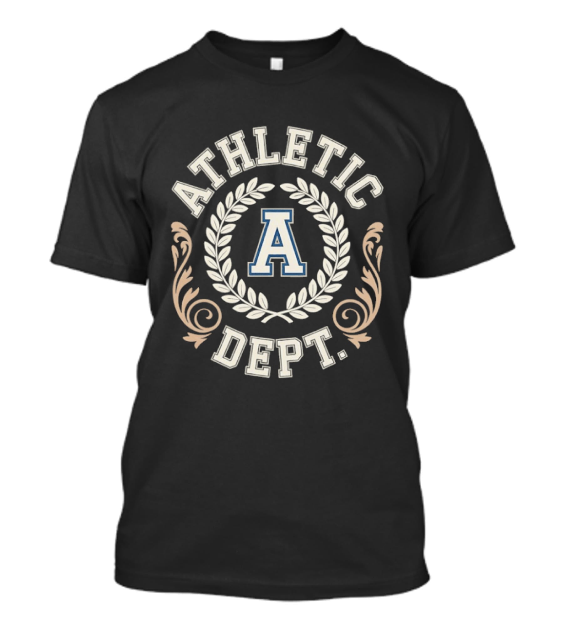 Athletic Dept A Floral Wreath Monogram T-Shirt