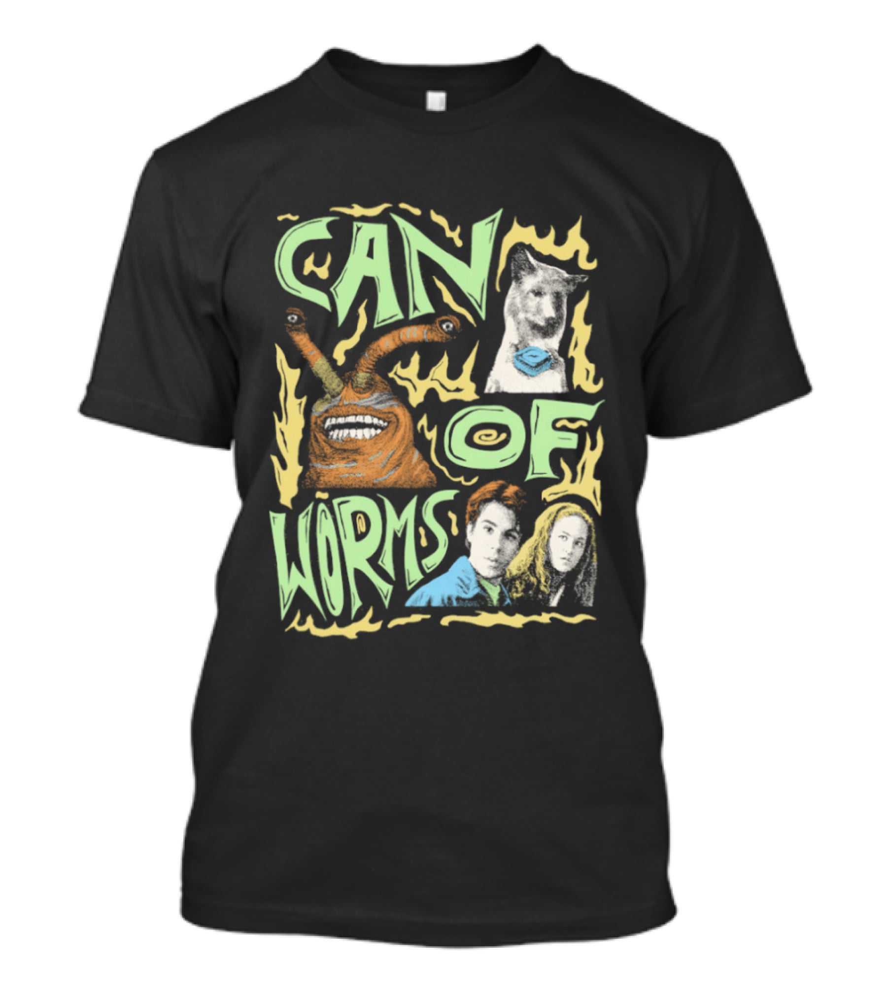 Can Of Worms Alien Dog Barnabus Movie Character Scene T-Shirt