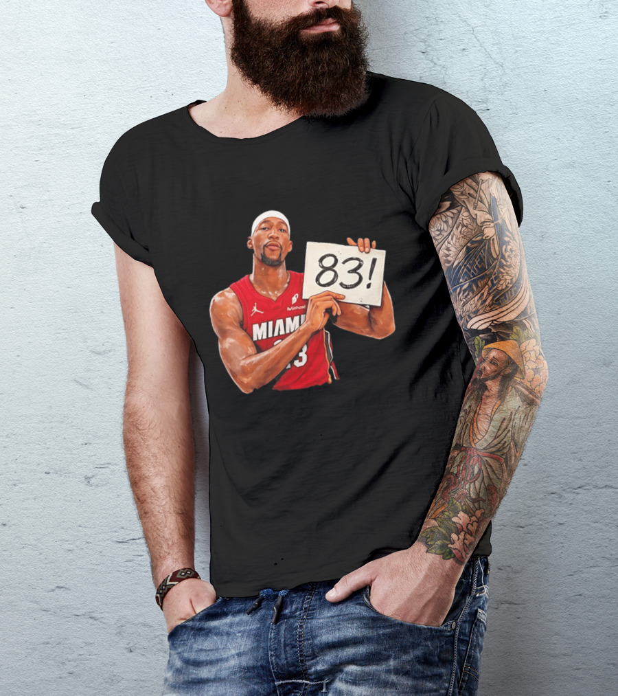 Bam Adebayo Miami Heat 83 Point Game Sign T-Shirt