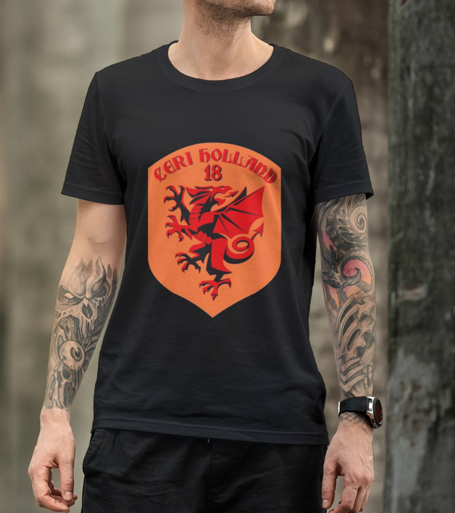 Ceri Holland 18 Red Dragon T-Shirt