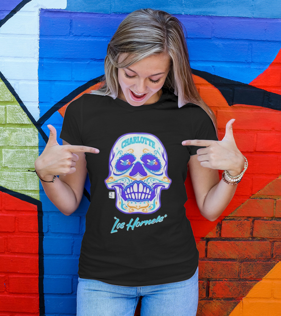 Charlotte Los Hornets Día De Los Muertos 2026 Celebration T-Shirt