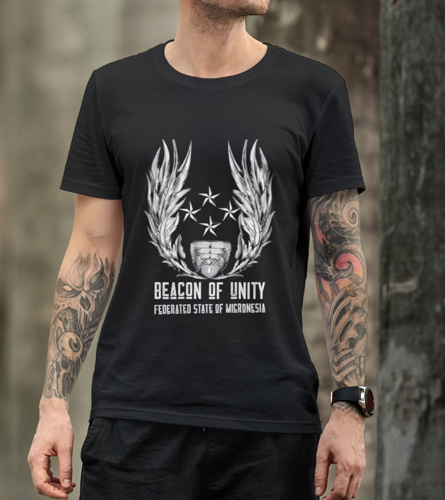 Beacon Of Unity Federated State Of Micronesia Four Stars Laurel T-Shirt