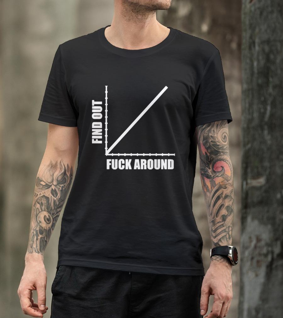 Find Out Fuck Around Graph FAFO T-Shirt