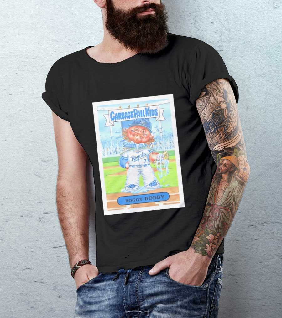 Garbage Pail Kids Boggy Bobby Royals KC Baseball Card T-Shirt