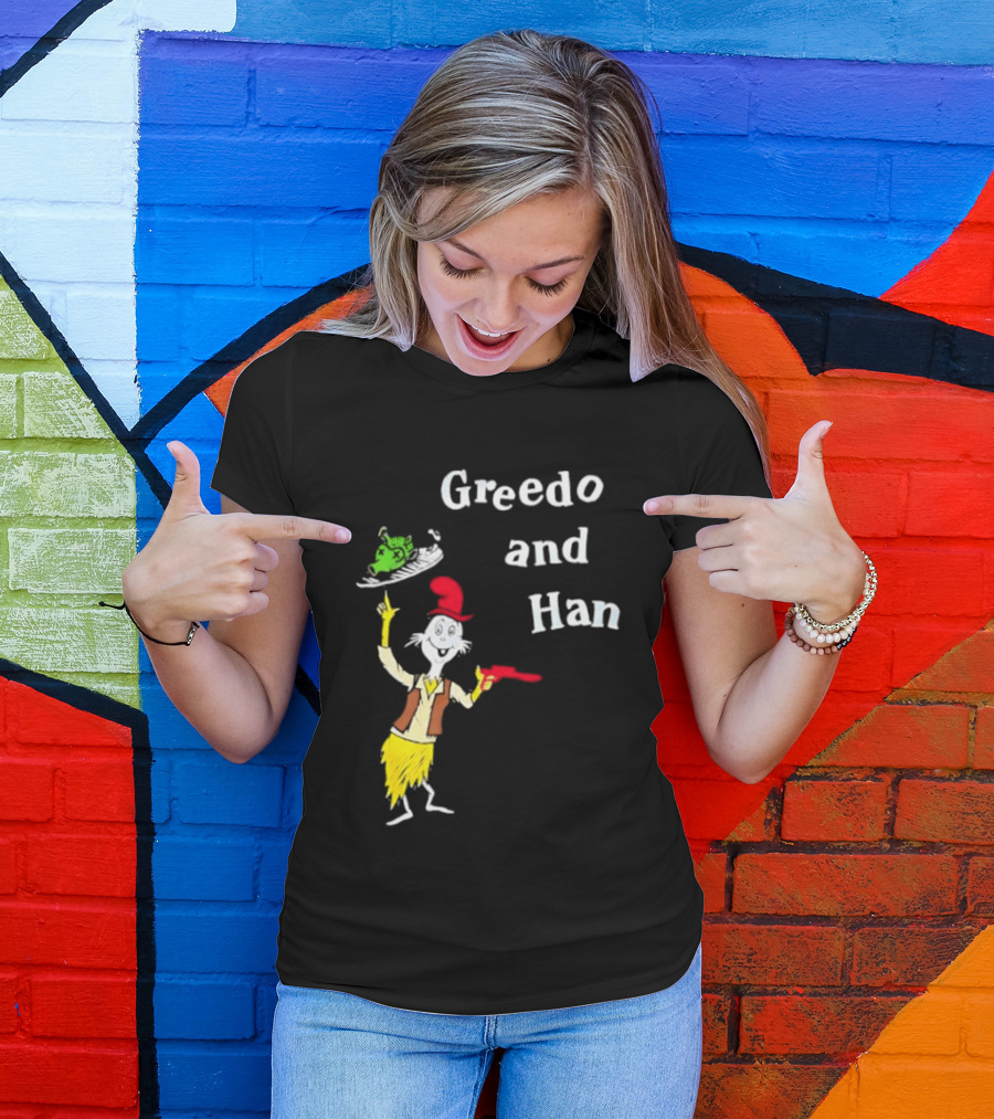 Greedo And Han Dr Seuss Blaster T-Shirt