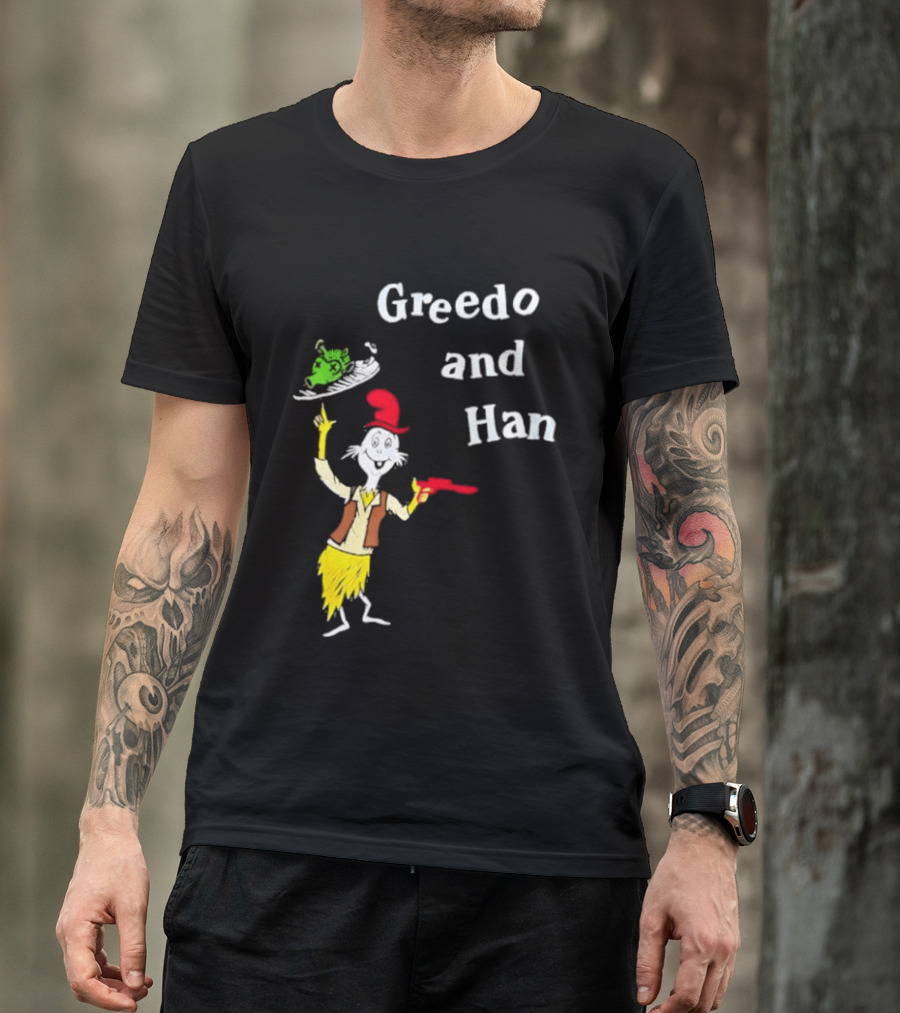 Greedo And Han Dr Seuss Blaster T-Shirt