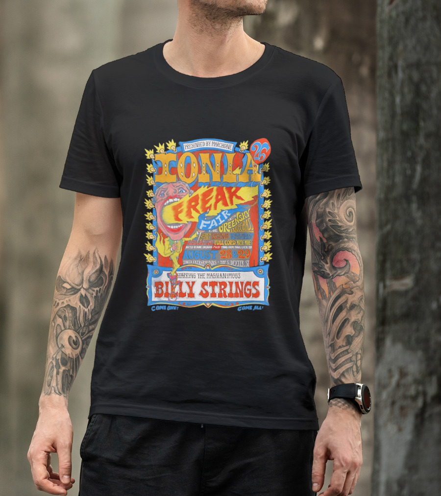 Ionia Freak Fair 2026 Greensky Bluegrass Billy Strings August 28 29 Ionia Fairgrounds T-Shirt