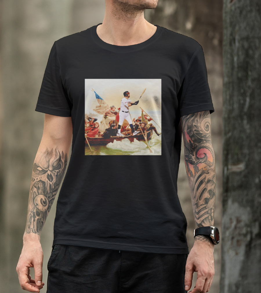 Kyle Schwarber USA Baseball Team Washington Crossing The Delaware T-Shirt