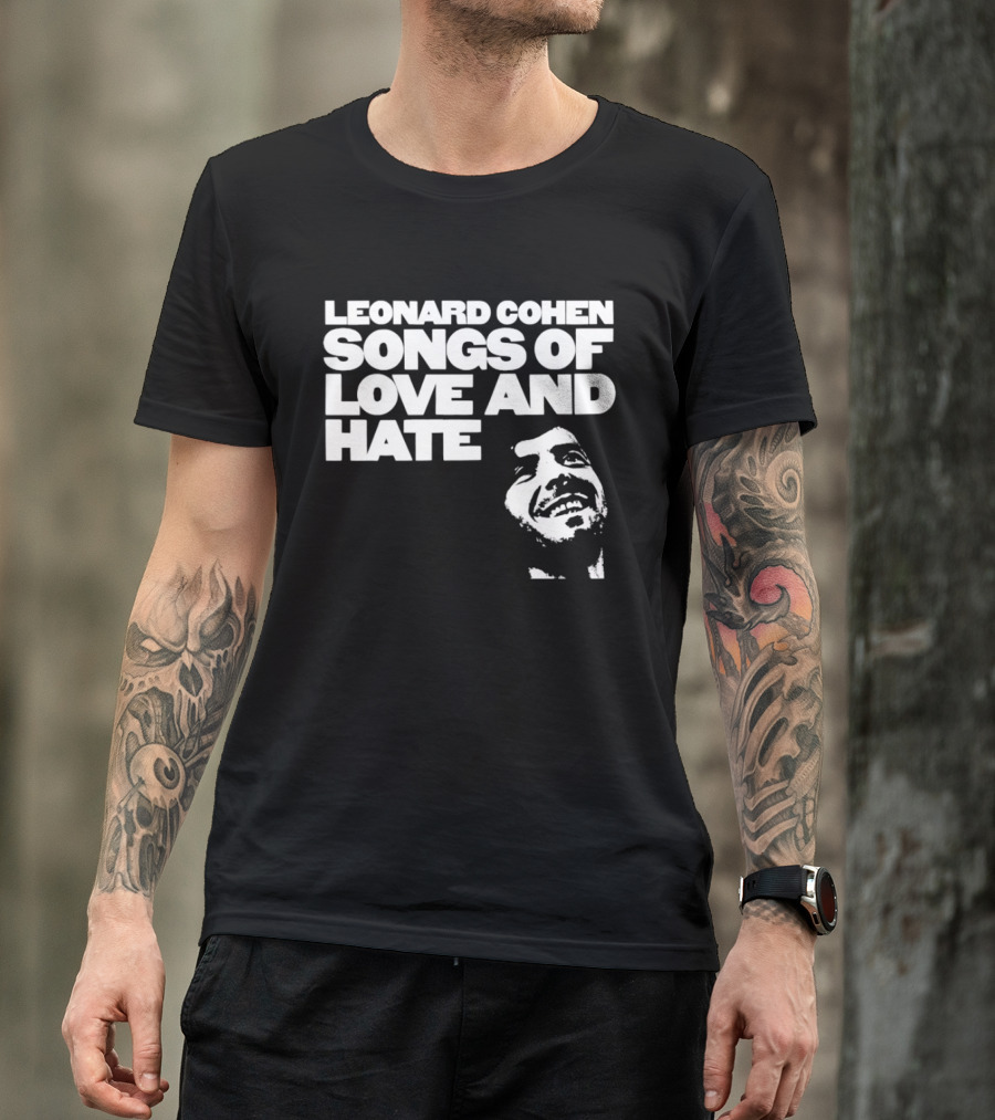 Leonard Cohen Songs Of Love And Hate Smiling T-Shirt