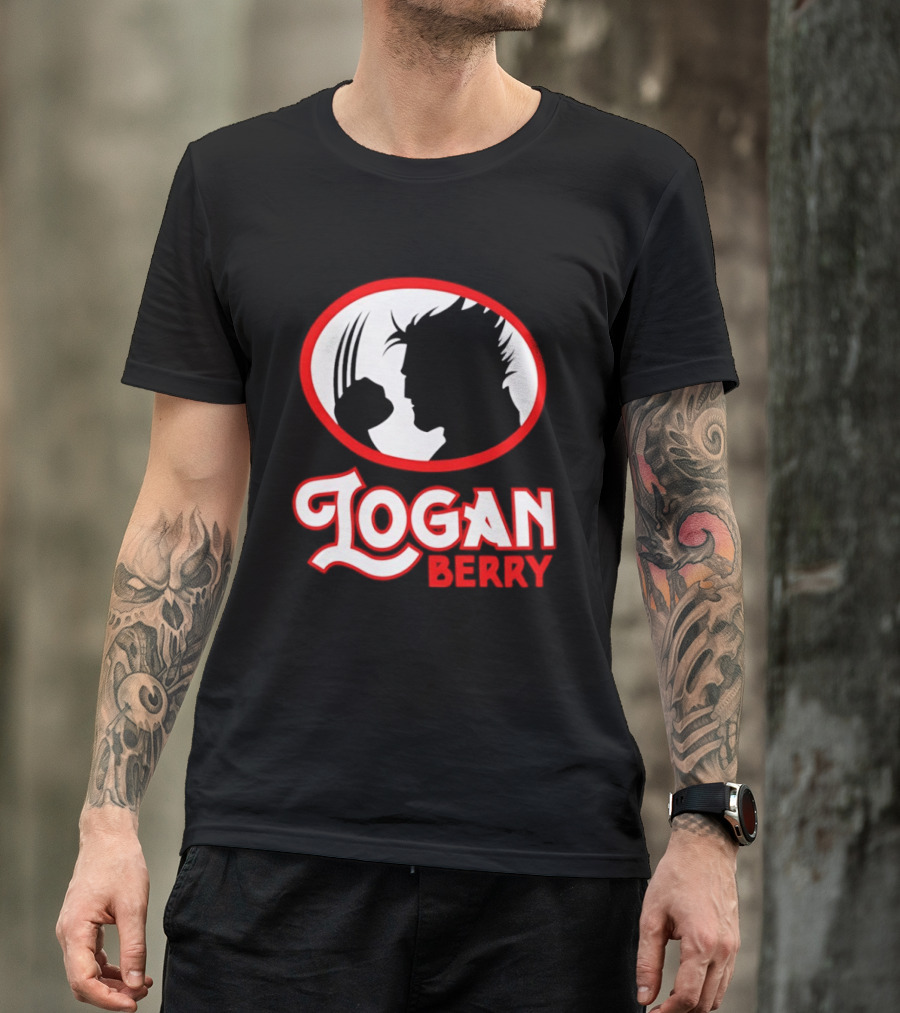 Logan Berry Marvel Wolverine Silhouette Claw T-Shirt
