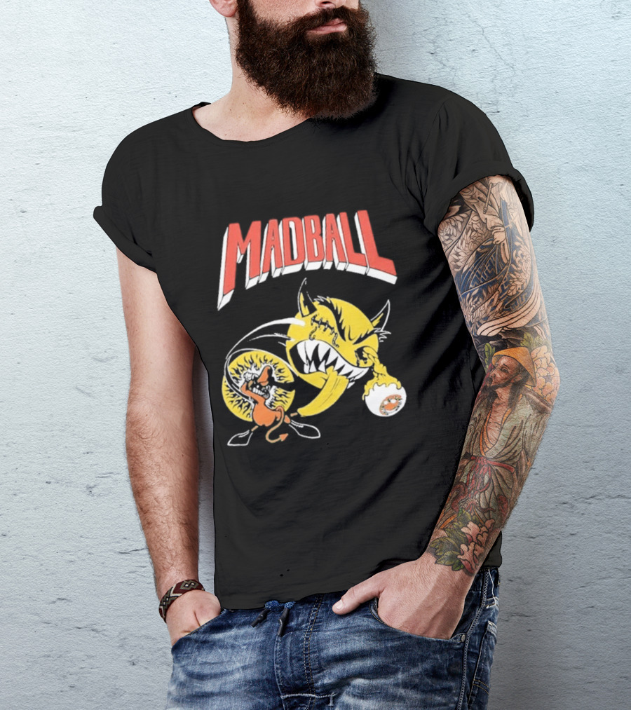 Madball South America Tour March 2026 Yellow Angry Character With Baseball Bat T-Shirt