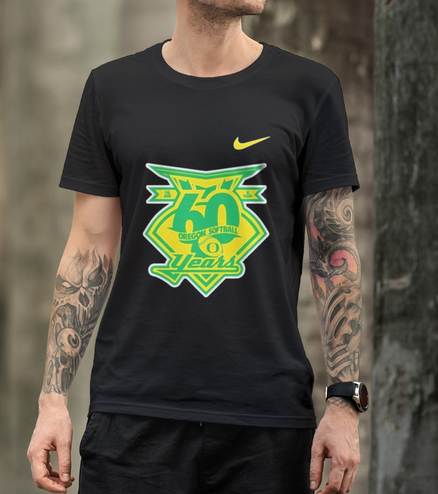 Nike Oregon Softball 60 Years Anniversary T-Shirt