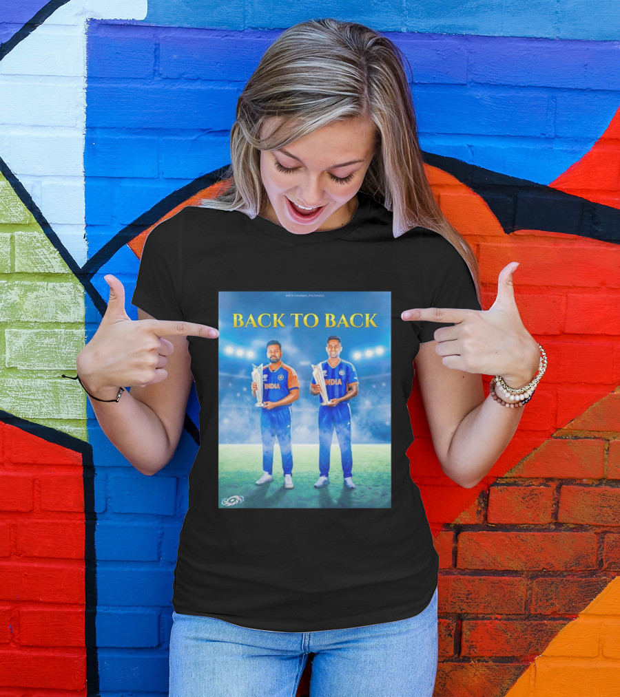 Back To Back India T20 World Cup Rohit Sharma Suryakumar Yadav T-Shirt