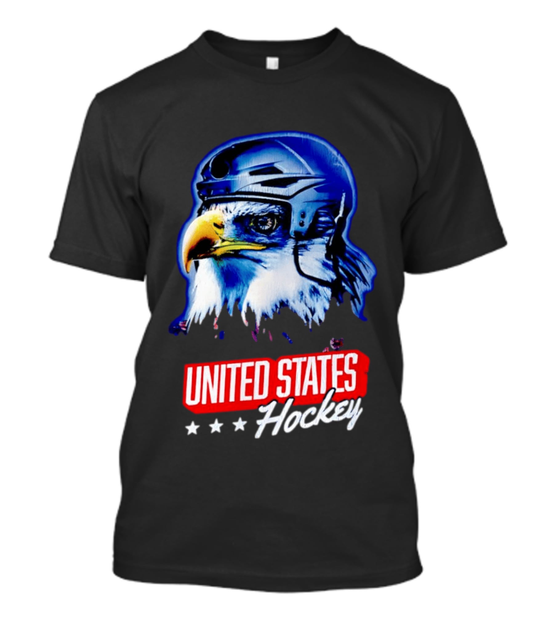 United States Hockey Eagle Helmet Stars T-Shirt