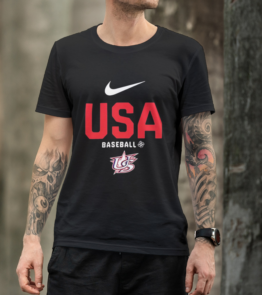USA Baseball Nike Logo Team USA Sports Fan T-Shirt