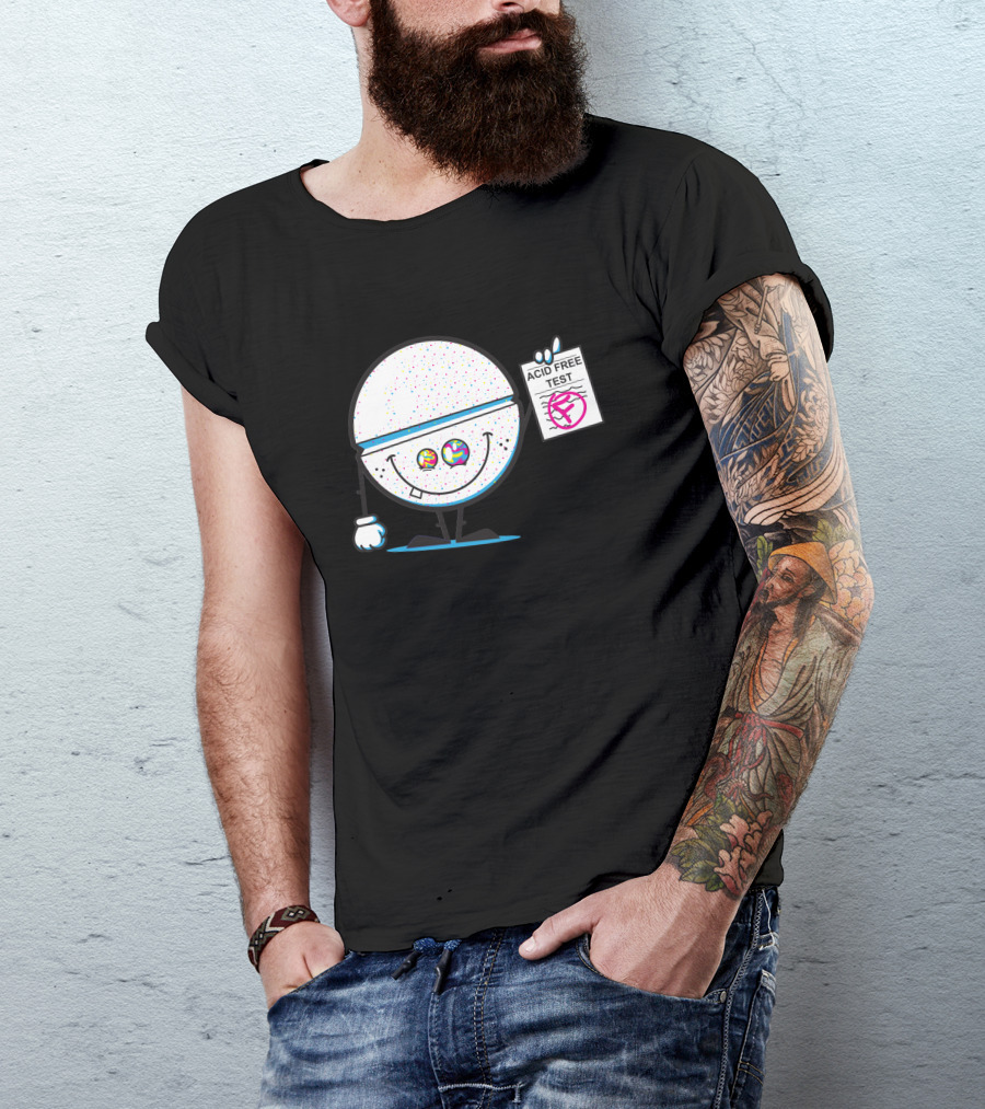 ACID FREE TEST COLORFUL SMILeY FACE 335020 T-Shirt