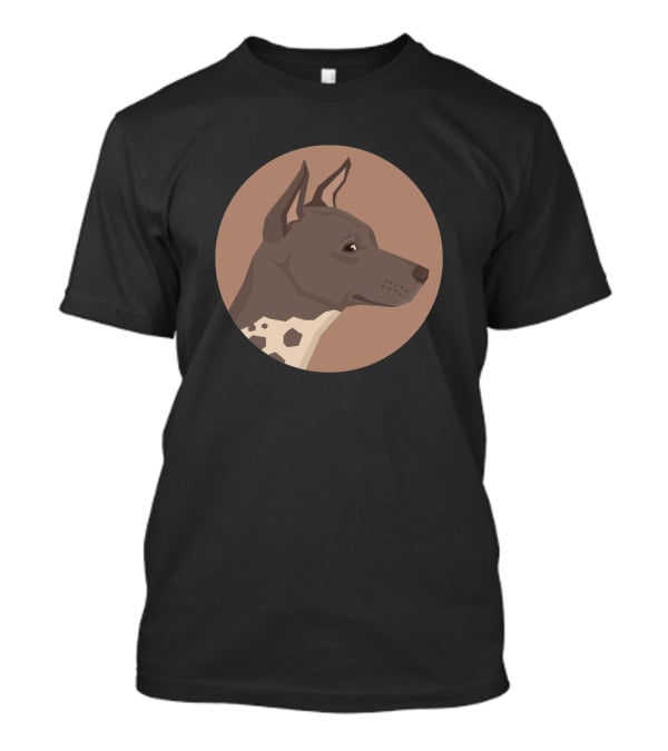 American Hairless Terrier 1376121 Circle Profile T-Shirt