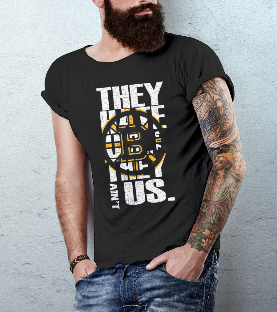 They Hate Us Boston Bruins They Ain't Us T-Shirt