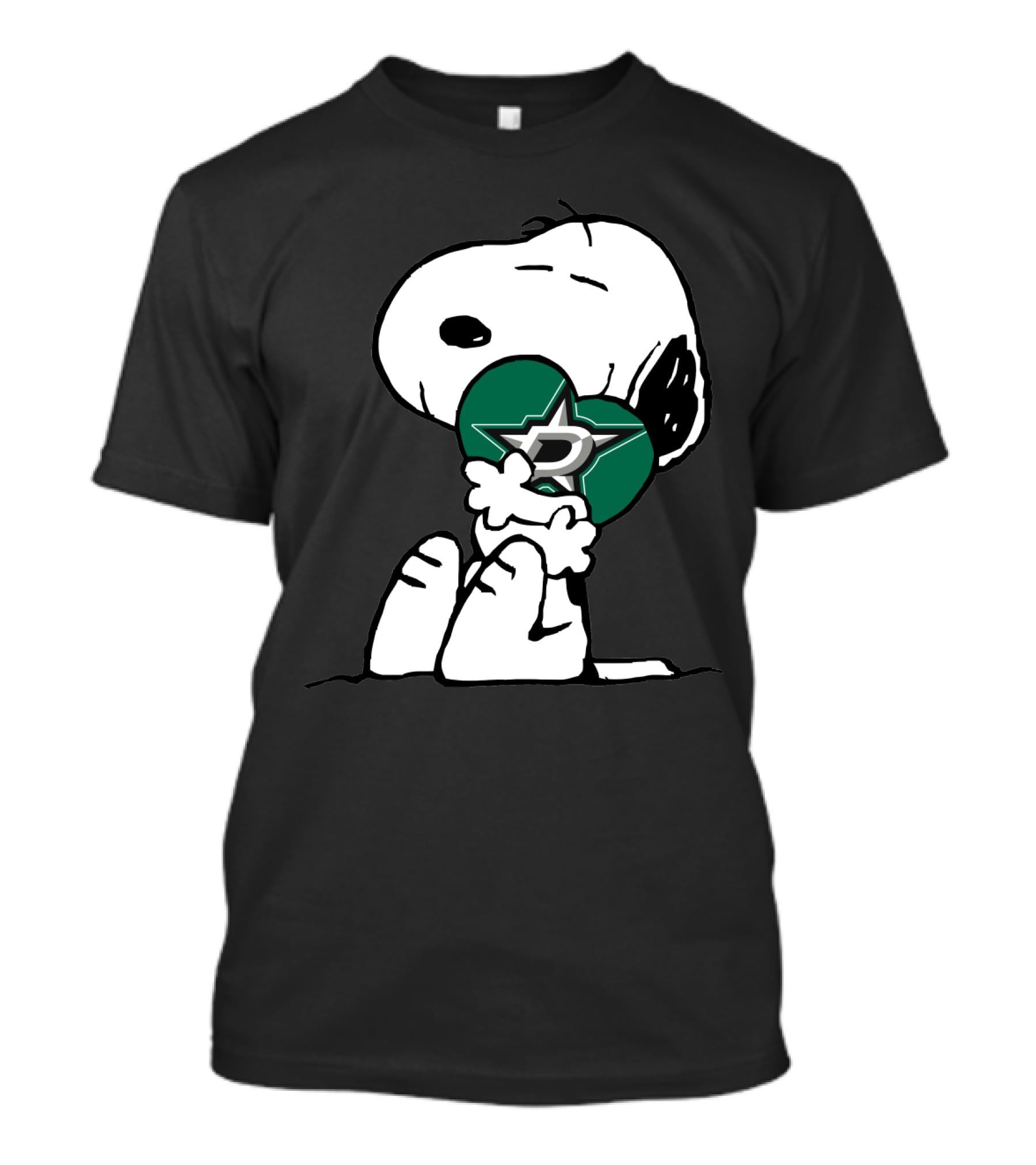 Snoopy Dallas Stars Hugging Nhl Hockey T-Shirt