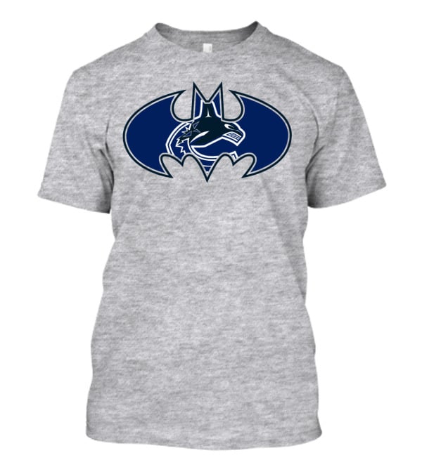 Vancouver Canucks Orca Batman Logo Fusion T-Shirt