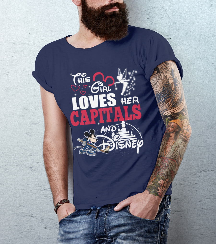 This Girl Loves Her Capitals And Disney T-Shirt