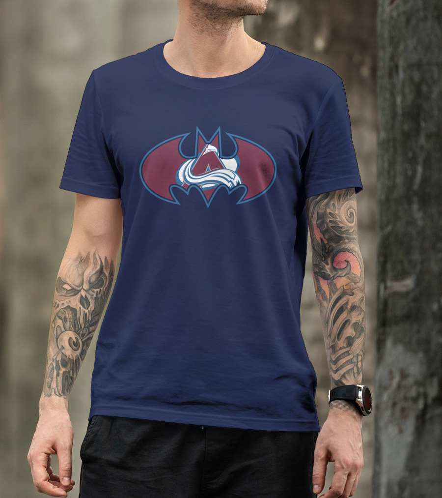 Colorado Avalanche Batman Logo Mashup T-Shirt