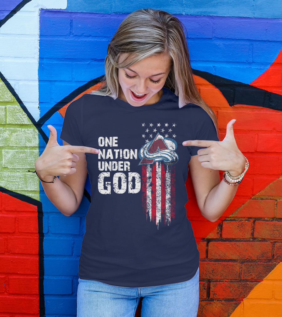 One Nation Under God Colorado Avalanche T-Shirt