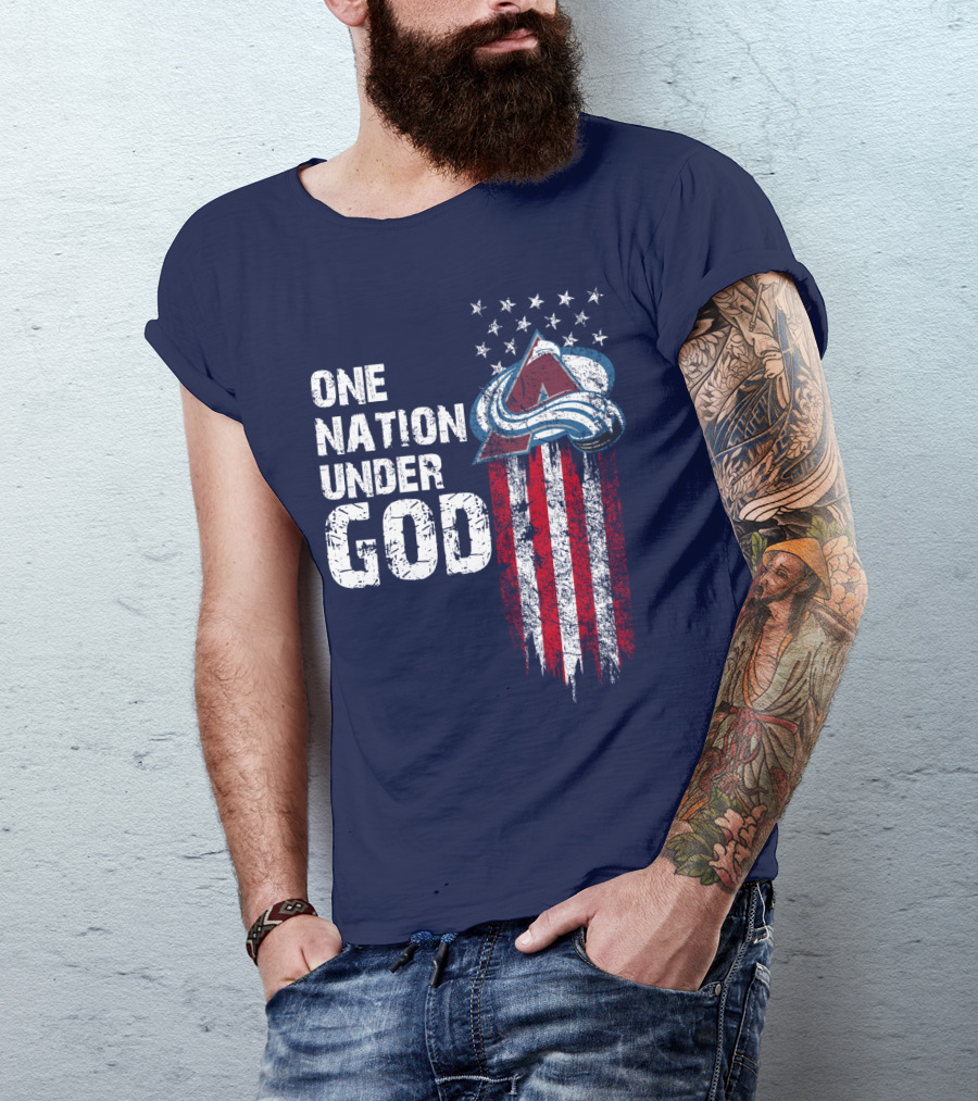 One Nation Under God Colorado Avalanche T-Shirt