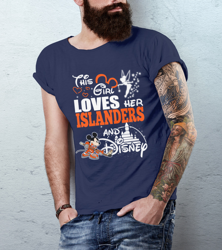 This Girl Loves Her Islanders And Disney T-Shirt