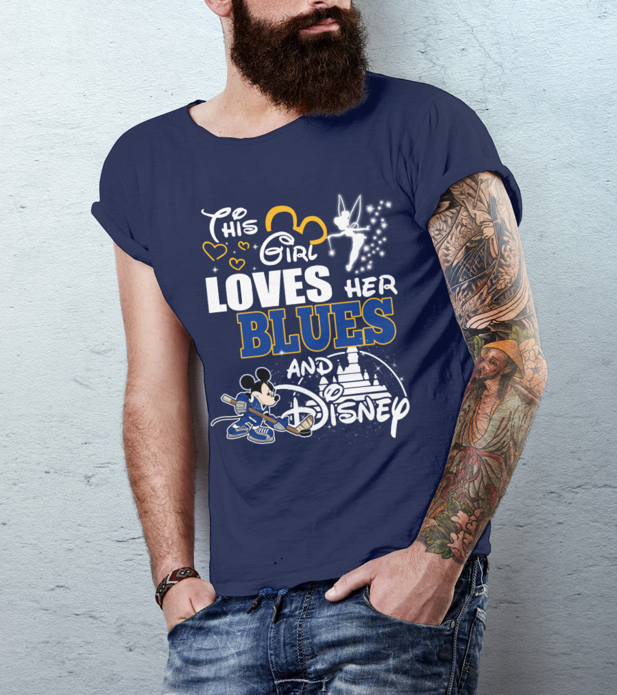 This Girl Loves Her Blues And Disney T-Shirt