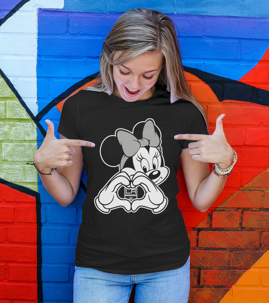 Minnie Mouse La Kings Heart Hands T-Shirt