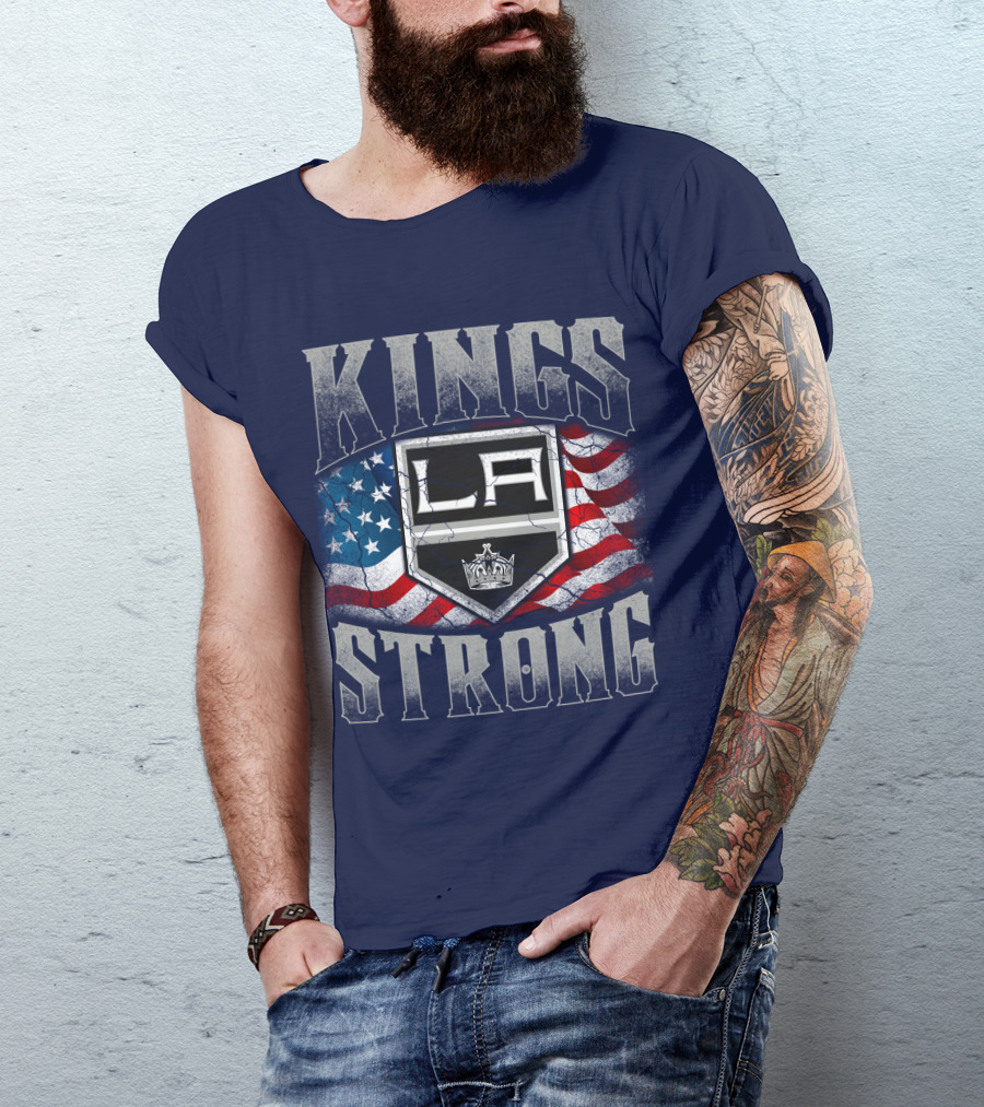 Kings Strong La American Flag T-Shirt