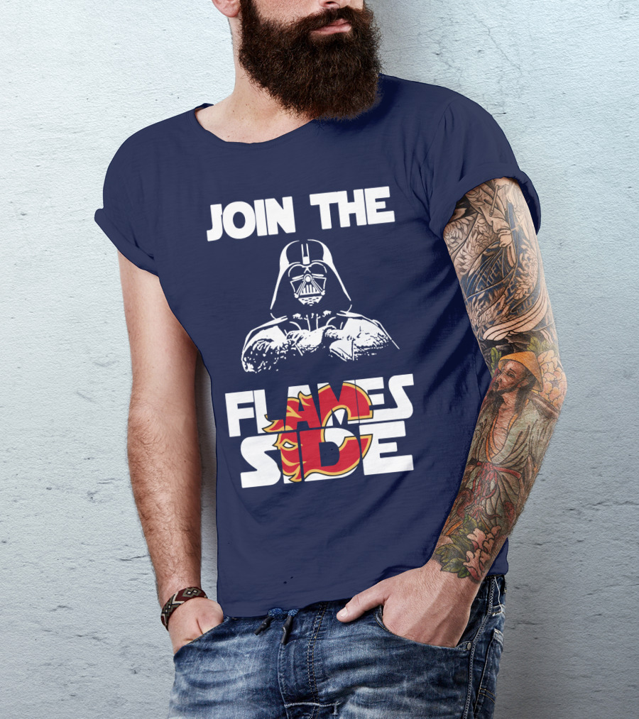 Join The Flames Side Calgary Flames T-Shirt