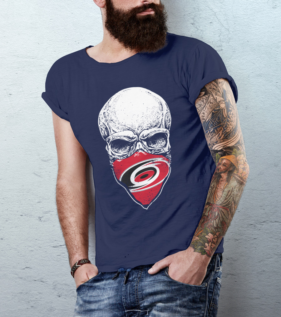 Carolina Hurricanes Skull Mask T-Shirt