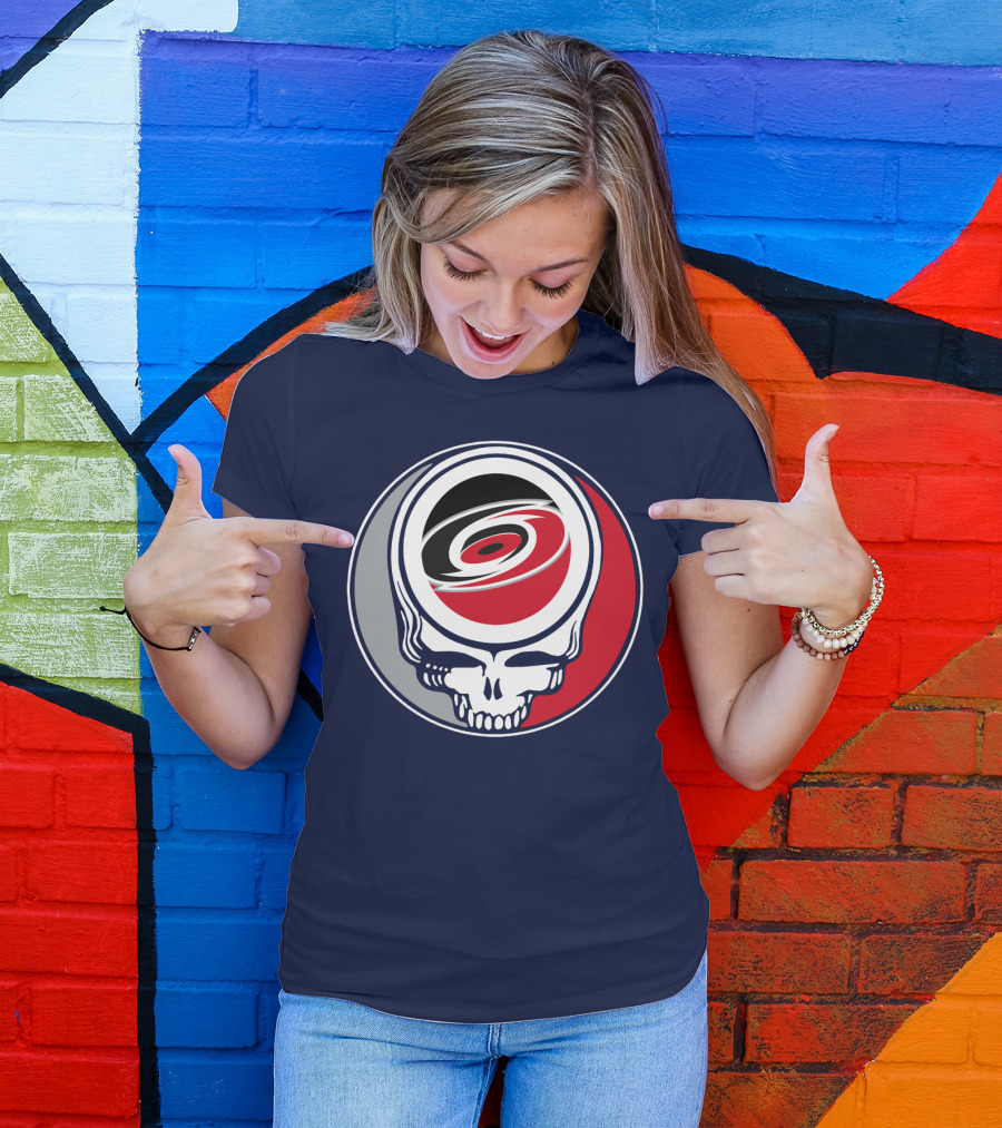 Carolina Hurricanes Grateful Dead Skull T-Shirt