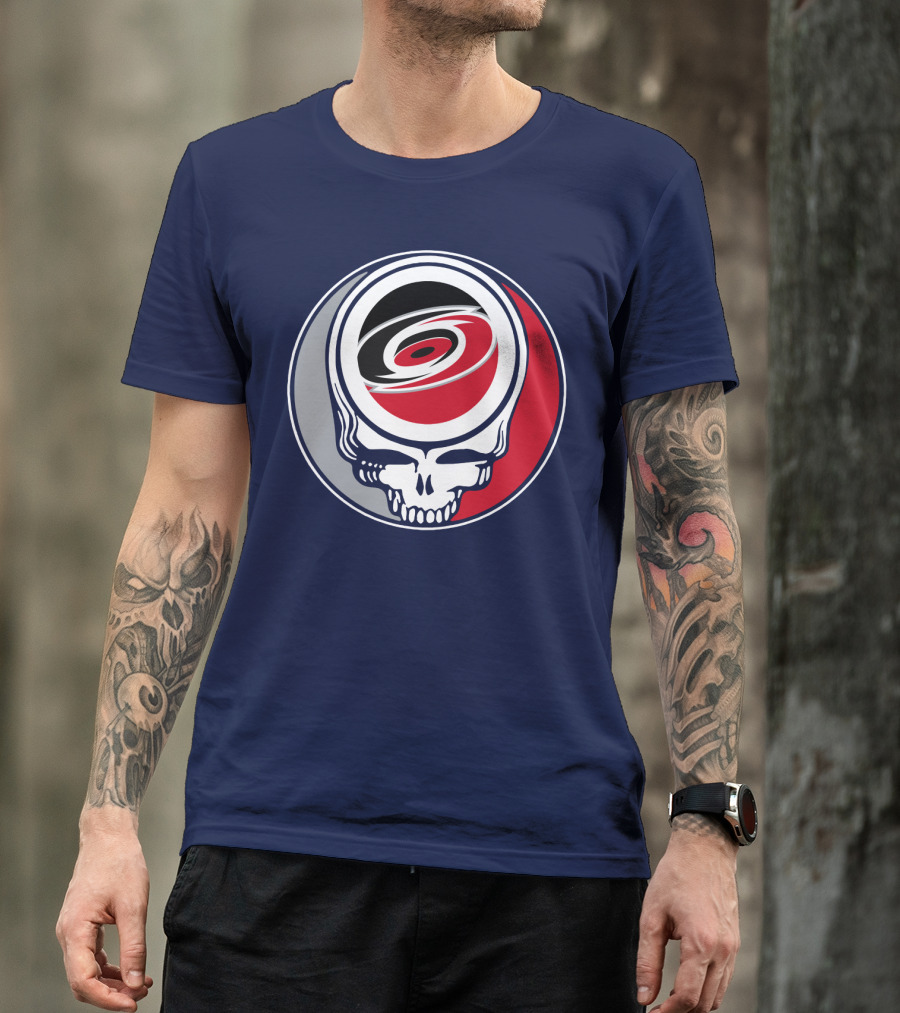 Carolina Hurricanes Grateful Dead Skull T-Shirt