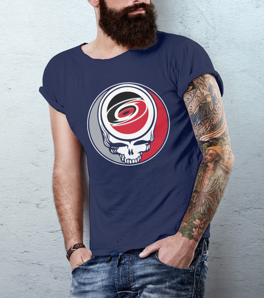 Carolina Hurricanes Grateful Dead Skull T-Shirt