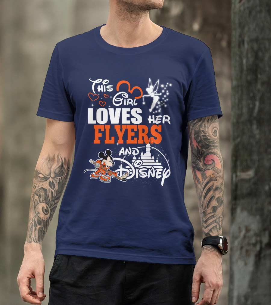 This Girl Loves Her Flyers And Disney T-Shirt