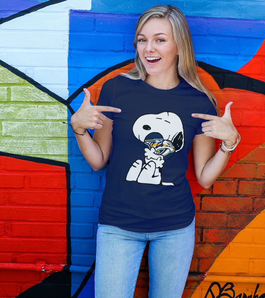 Snoopy Hugging Nashville Predators T-Shirt