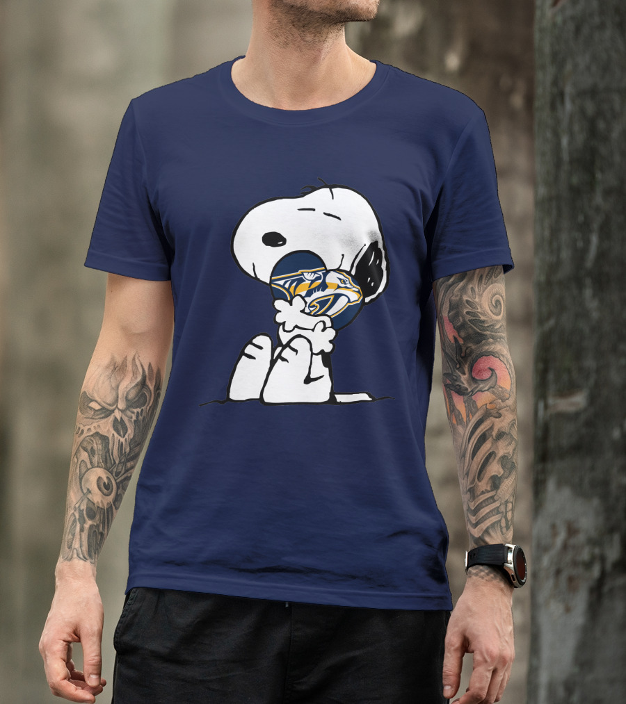 Snoopy Hugging Nashville Predators T-Shirt