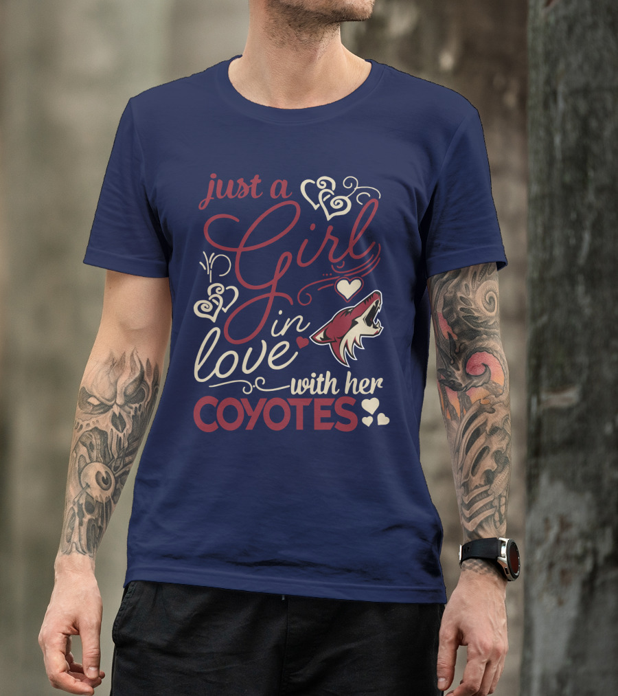 Just A Girl In Love With Her Coyotes T-Shirt
